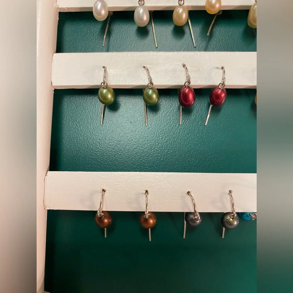 12 pair peal dangle/ French hook